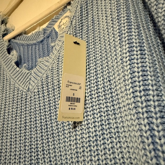 Francesca’s | Davida Distressed Ribbed Sweater size S NWT - Picture 6 of 6